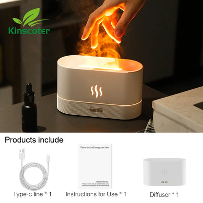 Kinscoter Ultrasonic Aroma Diffuser & Air Humidifier with LED Light